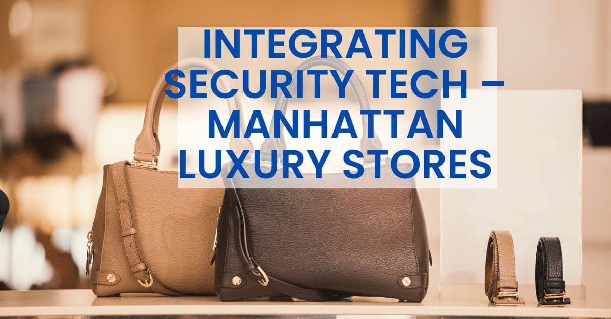 Luxury handbags displayed in a Manhattan store