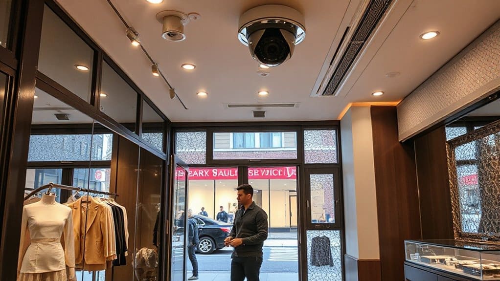 secure yet welcoming shopping